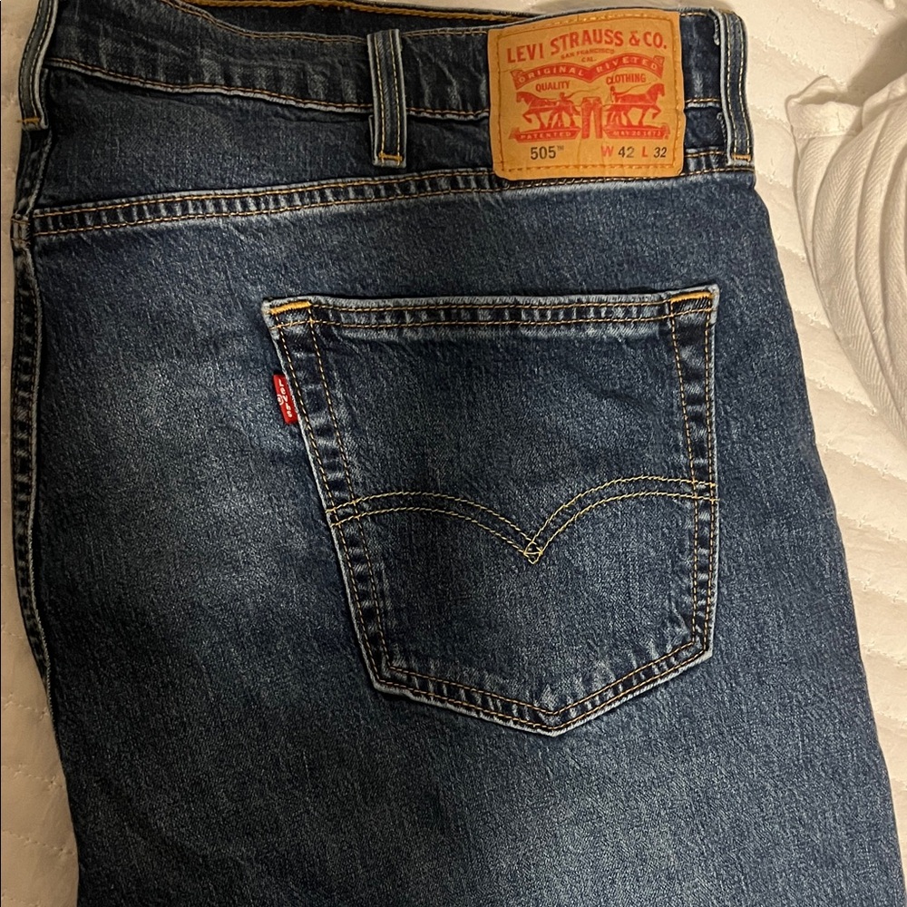 Levi's Men's Dark Blue Straight Jeans